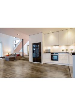 Wrecked Oak Brown Rigicore Click Luxury Vinyl 